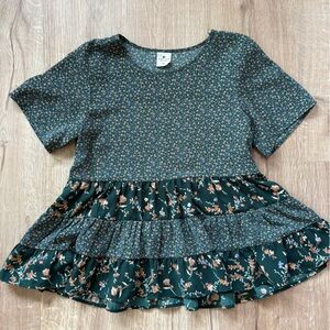 Paper Crane Green Floral Dress